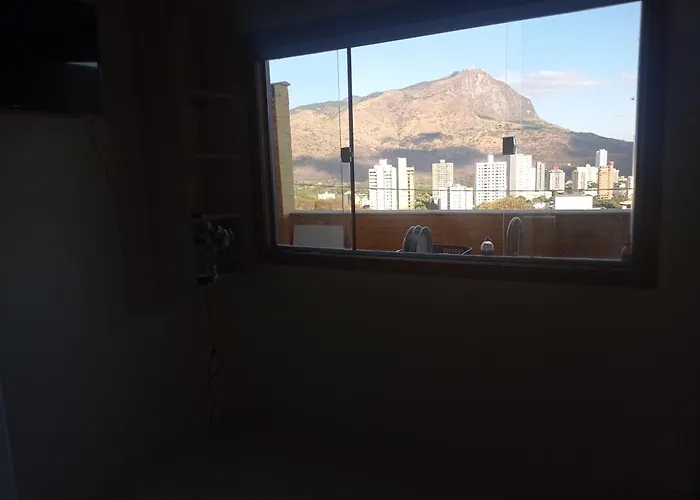 Flat Com Ar E Vista Espetacular Na Area Central De Gv-Garagem-Wifi-Varandao